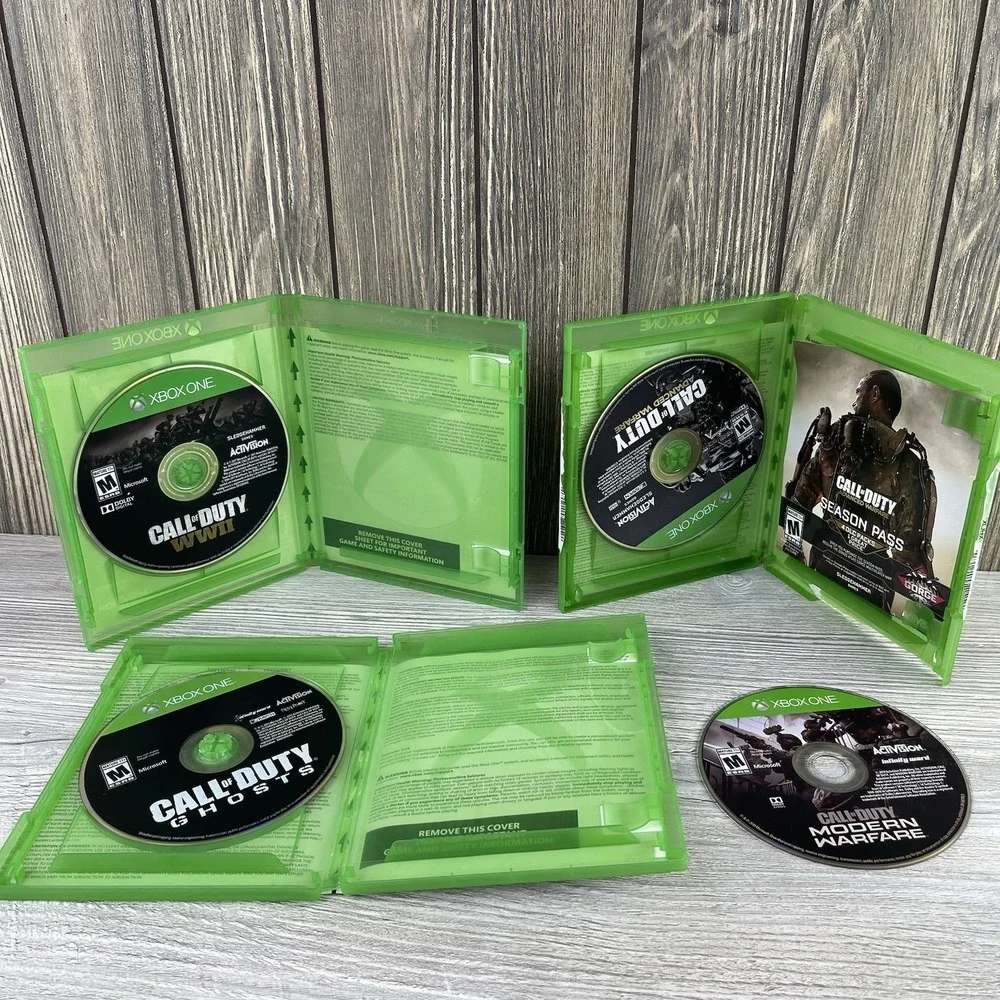 Xbox One Call Of Duty Games Lot Of 4 Modern Warfare-advanced Warfare- Ghosts